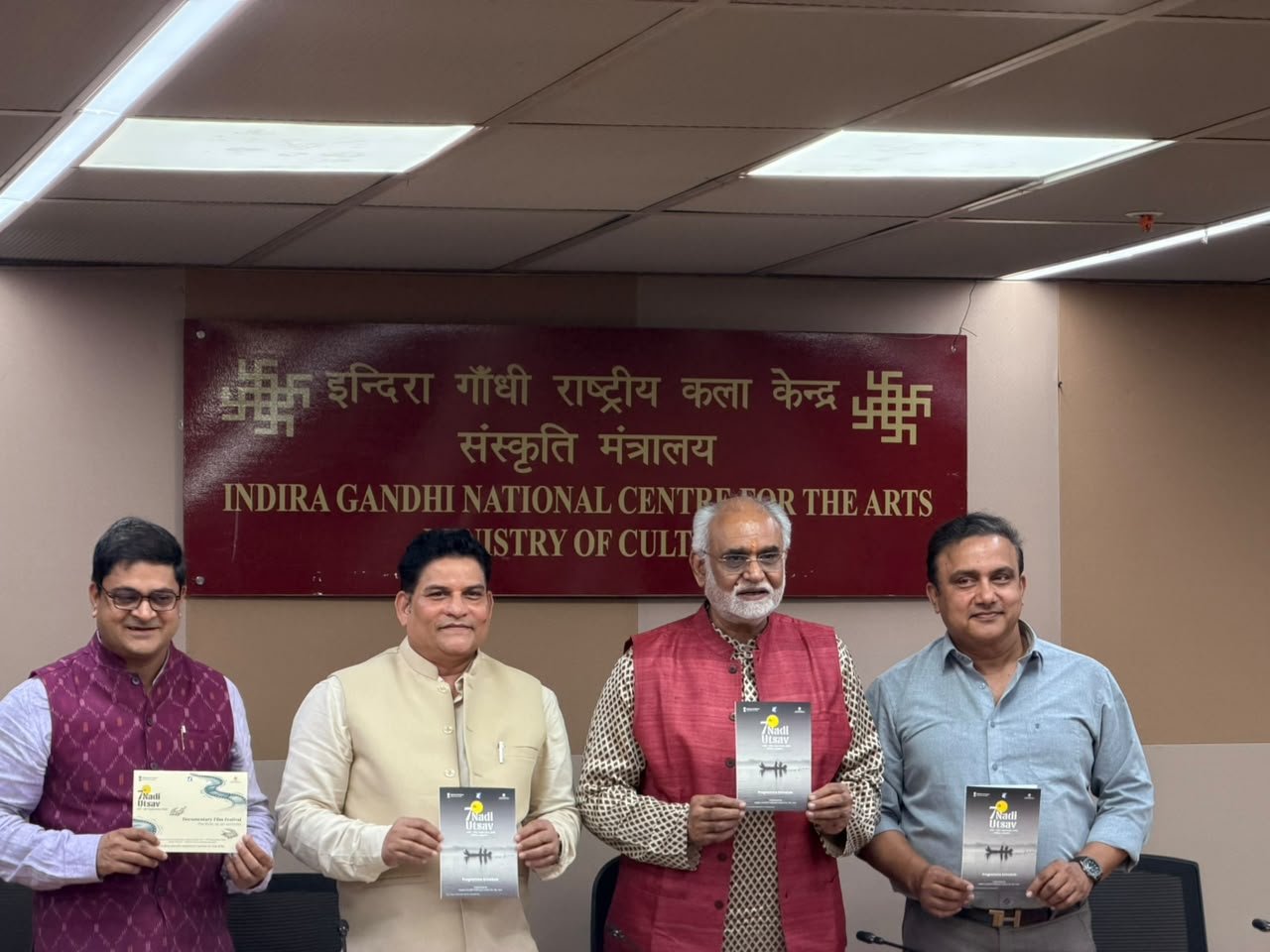 नई दिल्ली में आईजीएनसीए द्वारा नदियों की विरासत को लेकर आगामी रुपरेखा प्रस्तुत करते हुए 